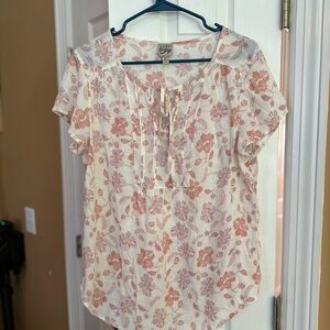 Como Vintage Floral Print Women's Top
